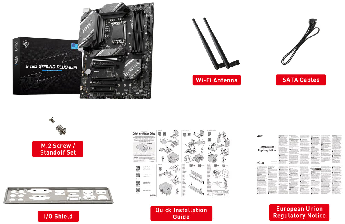 MSI B760 GAMING PLUS WIFI moderkort