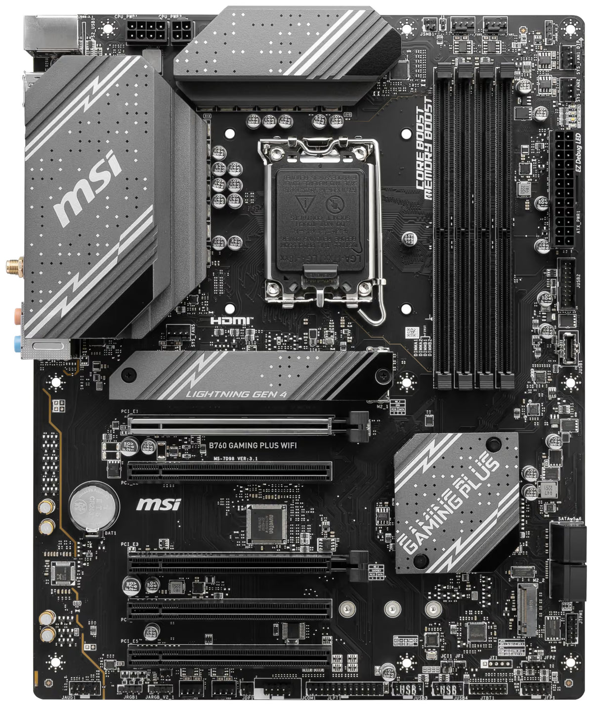 MSI B760 GAMING PLUS WIFI moderkort