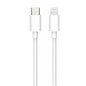 SiGN USB-C till Lightning-kabel 2m, MFi, 3A, 20W - Vit