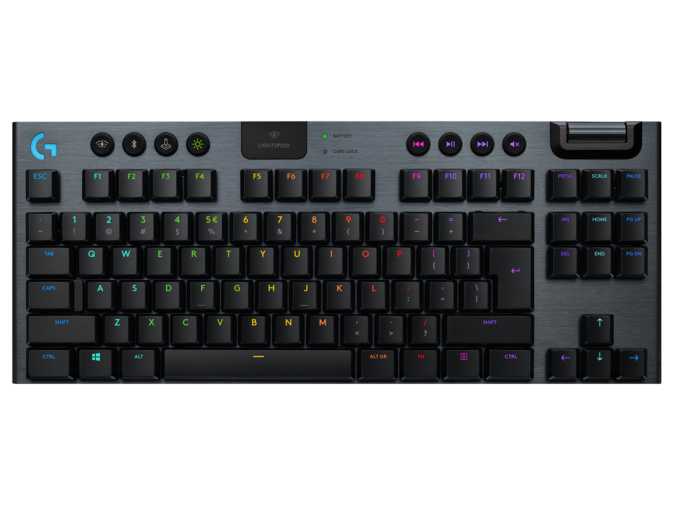 Logitech G915 TKL Tenkeyless LIGHTSPEED Wireless RGB Mechanical Gaming Keyboard - Clicky